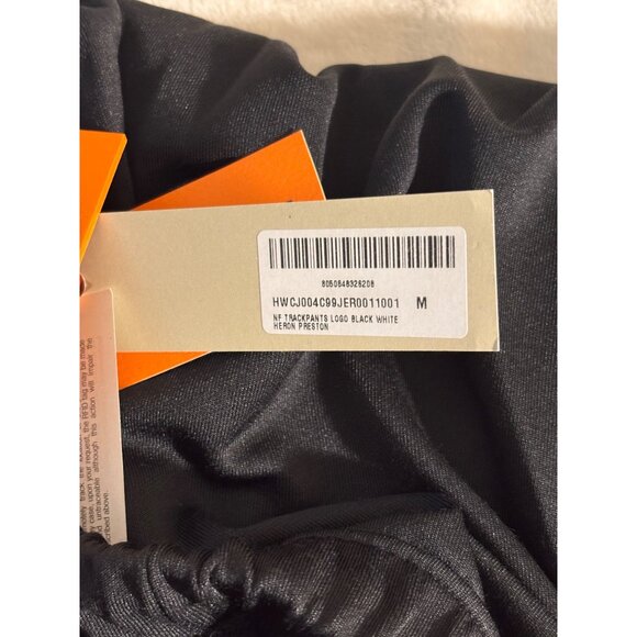 Heron Preston Black Jogger Pants With Orange Label - Picture 7 of 9